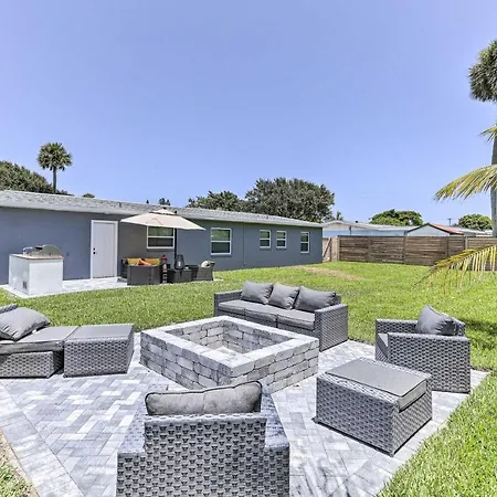 Beach House With Outdoor Kitchen, Walk To Coast Cocoa Beach Exterior foto